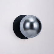 Odessa Small Molten Ripple LED Wall Light 8.5W 4000K Smoky & Matt Black