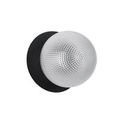 Odessa Small Diamond Cut LED Wall Light 8.5W 4000K Clear & Matt Black