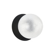 Odessa Small Diamond Cut LED Wall Light 8.5W 4000K Clear & Matt Black