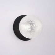 Odessa Small Diamond Cut LED Wall Light 8.5W 4000K Clear & Matt Black