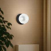 Odessa Small Diamond Cut LED Wall Light 8.5W 4000K Clear & Matt Black