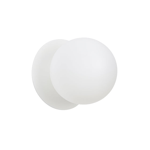 Odessa Small LED Wall Light 8.5W 4000K Frosted Opal & Matt White