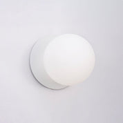 Odessa Small LED Wall Light 8.5W 4000K Frosted Opal & Matt White