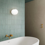 Odessa Small LED Wall Light 8.5W 4000K Frosted Opal & Matt White