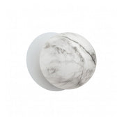 Odessa Small LED Wall Light 8.5W 4000K Marble Opal & Matt White
