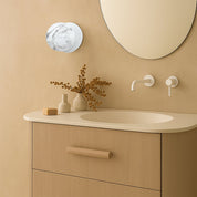 Odessa Small LED Wall Light 8.5W 4000K Marble Opal & Matt White