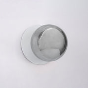 Odessa Small Molten Ripple LED Wall Light 8.5W 4000K Smoky & Matt White
