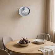 Odessa Small Molten Ripple LED Wall Light 8.5W 4000K Smoky & Matt White