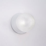 Odessa Small Diamond Cut LED Wall Light 8.5W 4000K Clear & Matt White