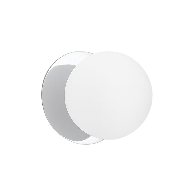 Odessa Small LED Wall Light 8.5W 4000K Frosted Opal & Chrome