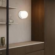 Odessa Small LED Wall Light 8.5W 4000K Frosted Opal & Chrome