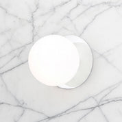 Odessa Small LED Wall Light 8.5W 4000K Frosted Opal & Chrome