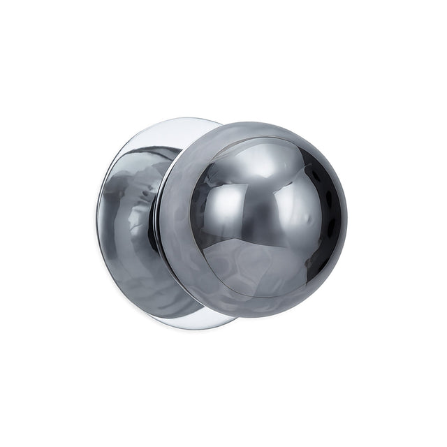 Odessa Small Molten Ripple LED Wall Light 8.5W 4000K Smoky & Chrome