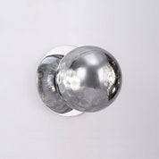 Odessa Small Molten Ripple LED Wall Light 8.5W 4000K Smoky & Chrome