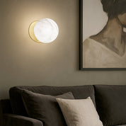 Odessa Small LED Wall Light 8.5W 4000K Marble Opal & Gold