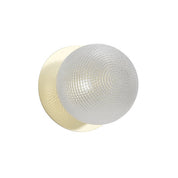 Odessa Small Diamond Cut LED Wall Light 8.5W 4000K Clear & Gold