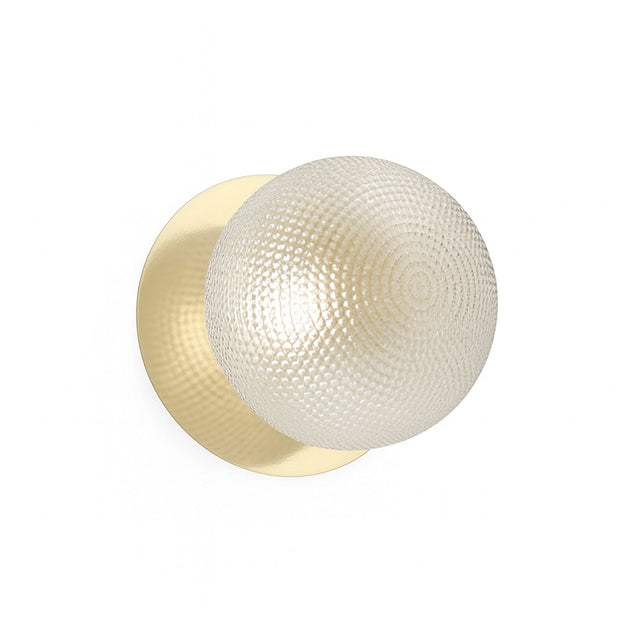 Odessa Small Diamond Cut LED Wall Light 8.5W 4000K Clear & Gold