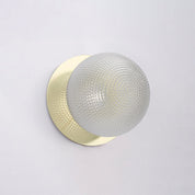 Odessa Small Diamond Cut LED Wall Light 8.5W 4000K Clear & Gold