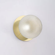 Odessa Small Diamond Cut LED Wall Light 8.5W 4000K Clear & Gold