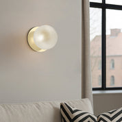 Odessa Small Diamond Cut LED Wall Light 8.5W 4000K Clear & Gold