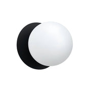 Odessa Large LED Wall Light 8.5W 4000K Frosted Opal & Matt Black
