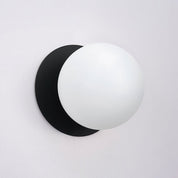 Odessa Large LED Wall Light 8.5W 4000K Frosted Opal & Matt Black
