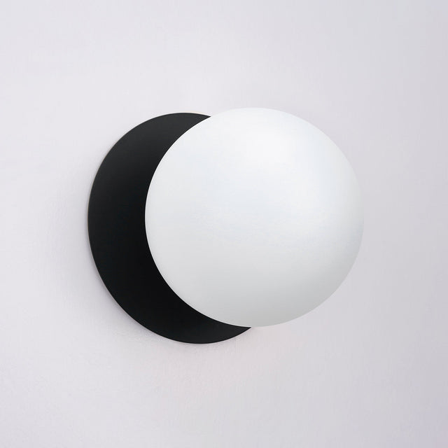 Odessa Large LED Wall Light 8.5W 4000K Frosted Opal & Matt Black