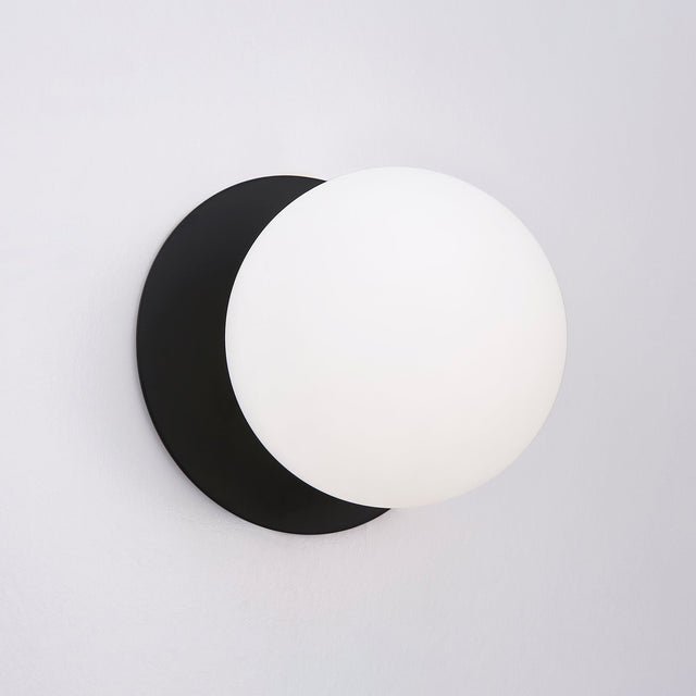 Odessa Large LED Wall Light 8.5W 4000K Frosted Opal & Matt Black