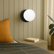 Odessa Large LED Wall Light 8.5W 4000K Frosted Opal & Matt Black