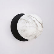 Odessa Large LED Wall Light 8.5W 4000K Marble Opal & Matt Black