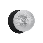 Odessa Large Diamond Cut LED Wall Light 8.5W 4000K Clear & Matt Black