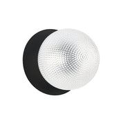 Odessa Large Diamond Cut LED Wall Light 8.5W 4000K Clear & Matt Black