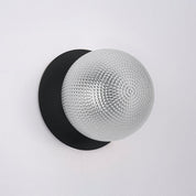 Odessa Large Diamond Cut LED Wall Light 8.5W 4000K Clear & Matt Black