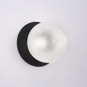 Odessa Large Diamond Cut LED Wall Light 8.5W 4000K Clear & Matt Black