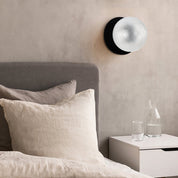 Odessa Large Diamond Cut LED Wall Light 8.5W 4000K Clear & Matt Black