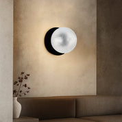 Odessa Large Diamond Cut LED Wall Light 8.5W 4000K Clear & Matt Black