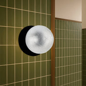 Odessa Large Diamond Cut LED Wall Light 8.5W 4000K Clear & Matt Black