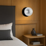 Odessa Large Diamond Cut LED Wall Light 8.5W 4000K Clear & Matt Black