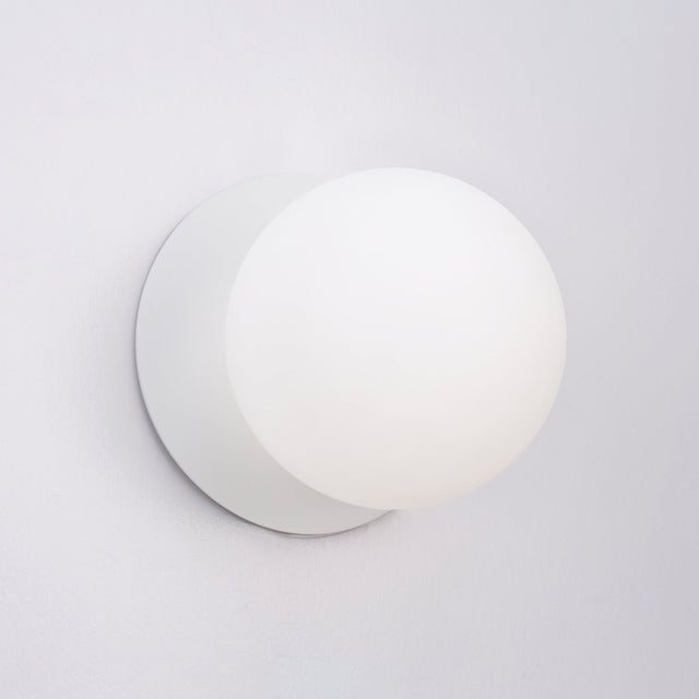 Odessa Large LED Wall Light 8.5W 4000K Frosted Opal & Matt White