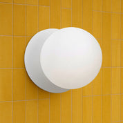 Odessa Large LED Wall Light 8.5W 4000K Frosted Opal & Matt White