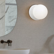 Odessa Large LED Wall Light 8.5W 4000K Frosted Opal & Matt White