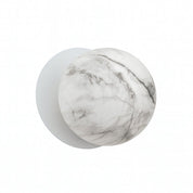 Odessa Large LED Wall Light 8.5W 4000K Marble Opal & Matt White
