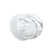 Odessa Large LED Wall Light 8.5W 4000K Marble Opal & Matt White