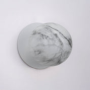 Odessa Large LED Wall Light 8.5W 4000K Marble Opal & Matt White
