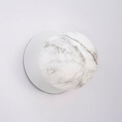 Odessa Large LED Wall Light 8.5W 4000K Marble Opal & Matt White