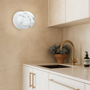 Odessa Large LED Wall Light 8.5W 4000K Marble Opal & Matt White