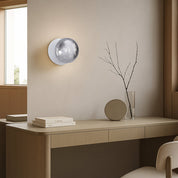 Odessa Large Molten Ripple LED Wall Light 8.5W 4000K Smoky & Matt White