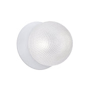Odessa Large Diamond Cut LED Wall Light 8.5W 4000K Clear & Matt White