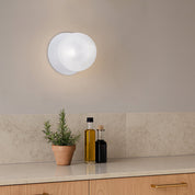 Odessa Large Diamond Cut LED Wall Light 8.5W 4000K Clear & Matt White