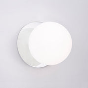 Odessa Large LED Wall Light 8.5W 4000K Frosted Opal & Chrome